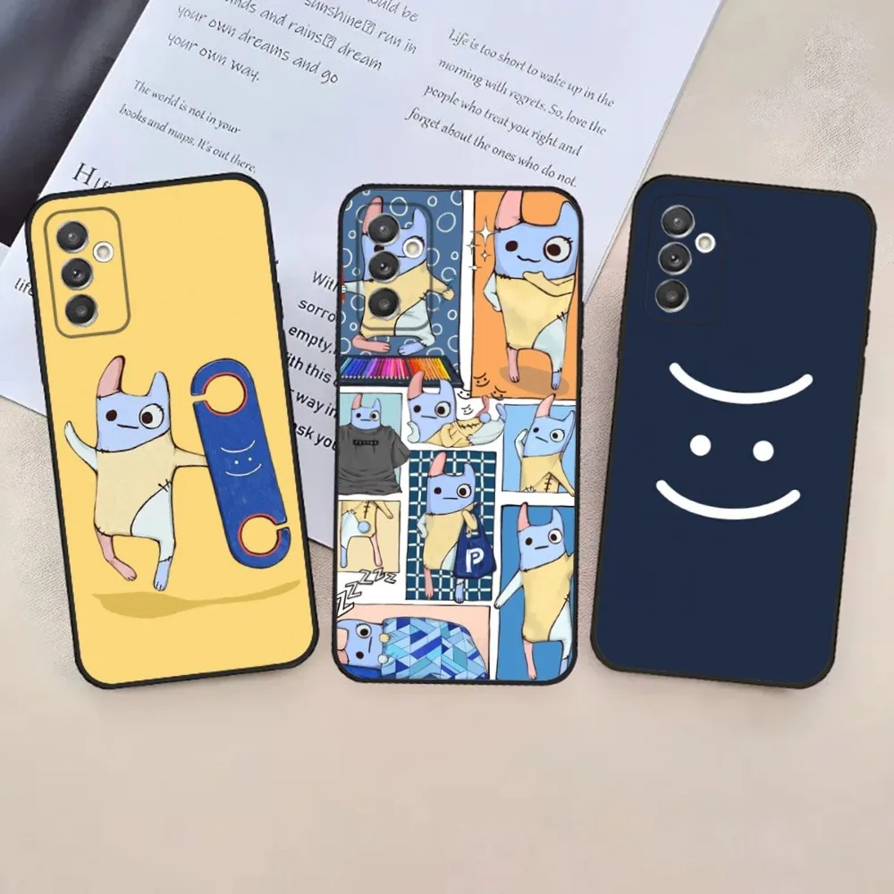 Bad Buddy Nong Nao Doll Phone Case For Samsung S24,23,22,30,21,10,9,Ultra,Plus,Lite,FE,5G Black Soft Case