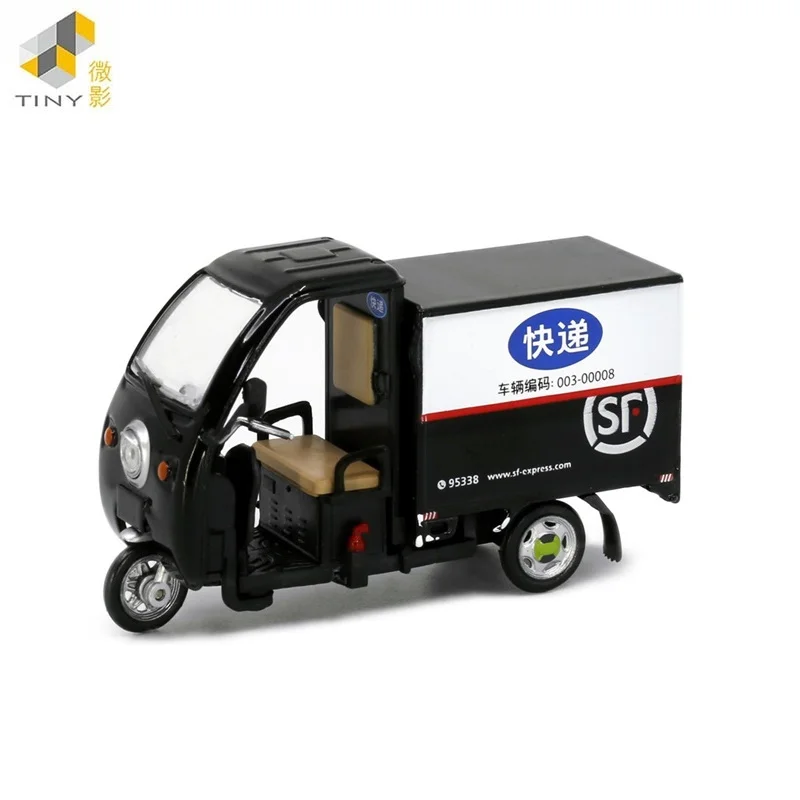 

Tiny 1:43 S-F Express Delivery Electric Tricycle Alloy Simulation Model Car