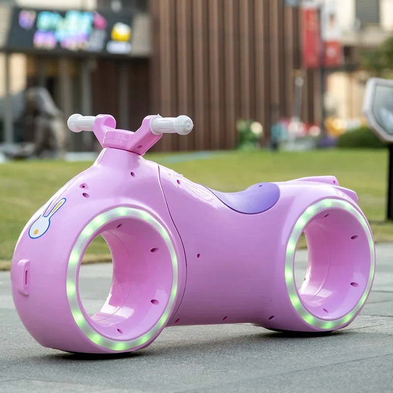 Children's Electric Balance 2-8 Year Old Slider Bike, Flash Music Gift Car