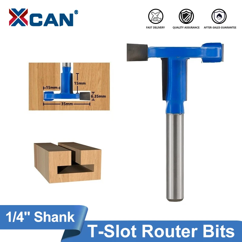 

Т-образные концевые фрезы XCAN с хвостовиком 1/4 дюйма (6,35 мм)