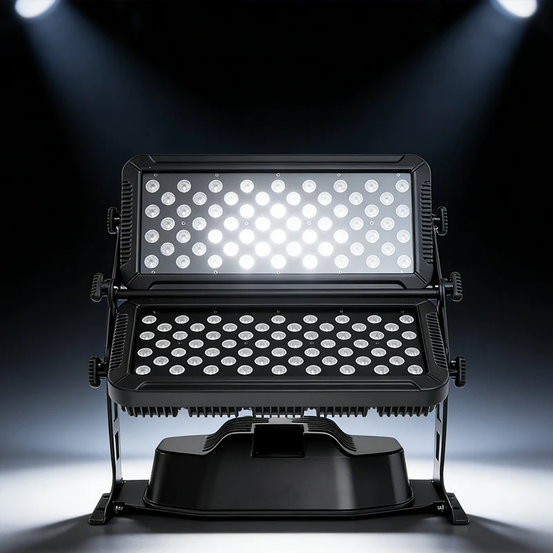 

Двухслойный водонепроницаемый 120 светодиодный прожектор 4-в-1 DMX512 Управление DJ сценическое освещение Uplights для свадебных мероприятий Прожектор