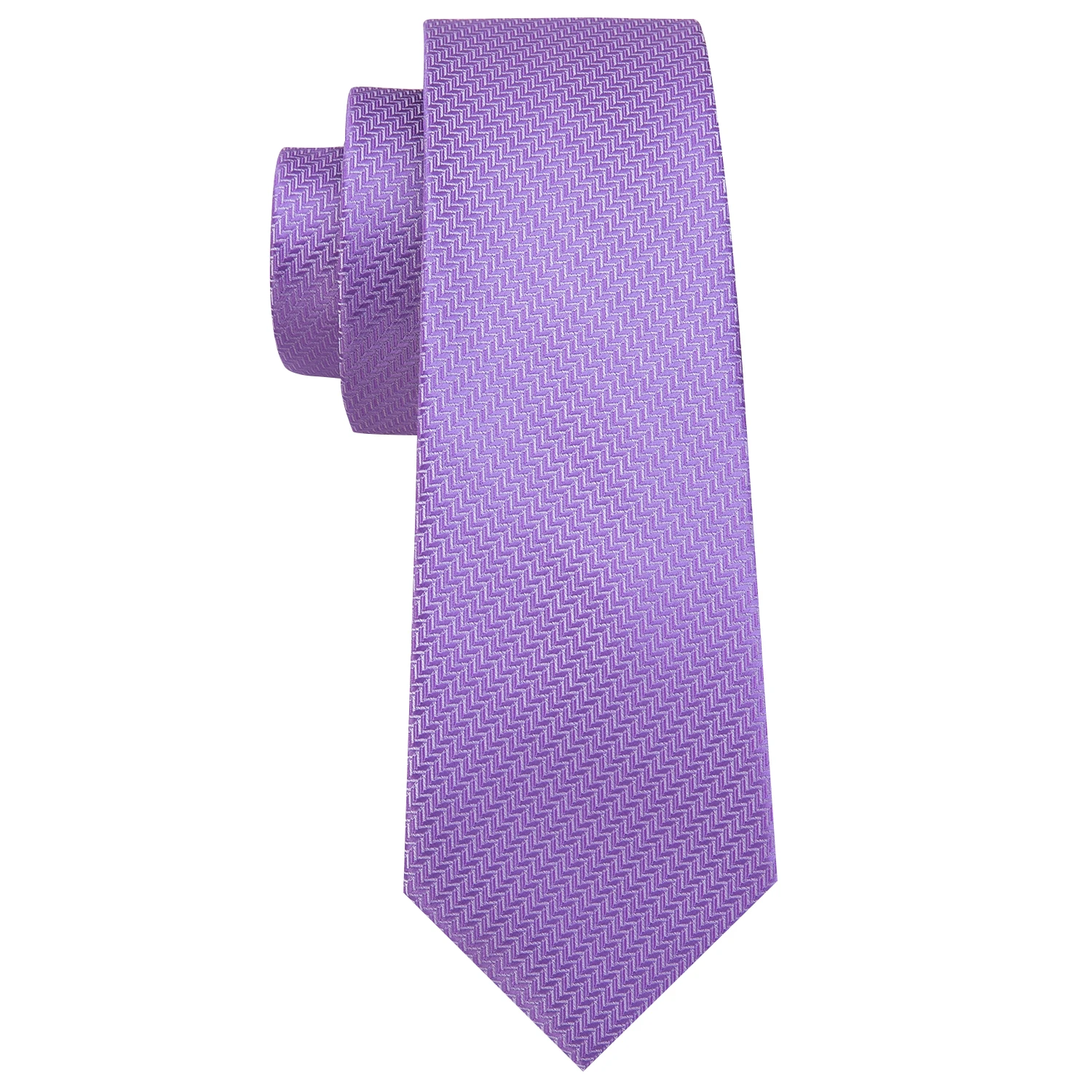 Designer Mens Tie Jacquard Necktie Pocket Square Cufflinks Set Amethyst Purple Striped for Male Men Wedding Busniess Party Gift