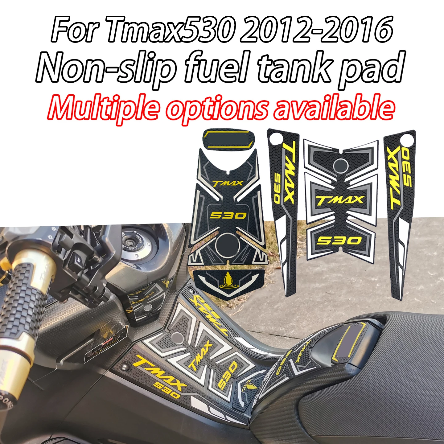 For Yamaha TMAX stickers TMAX530 TMAX 530 2012-2016 Motorcycle stickers Fuel Tank Protective stickers Tank Pad Protective Sticke