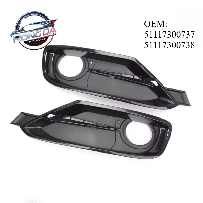 

OEM 51117300737 51117300738 Left Right Front Bumper Fog Light Grille Cover Trim For BMW 3 Series F30 F31 2012 2013 2014 2015