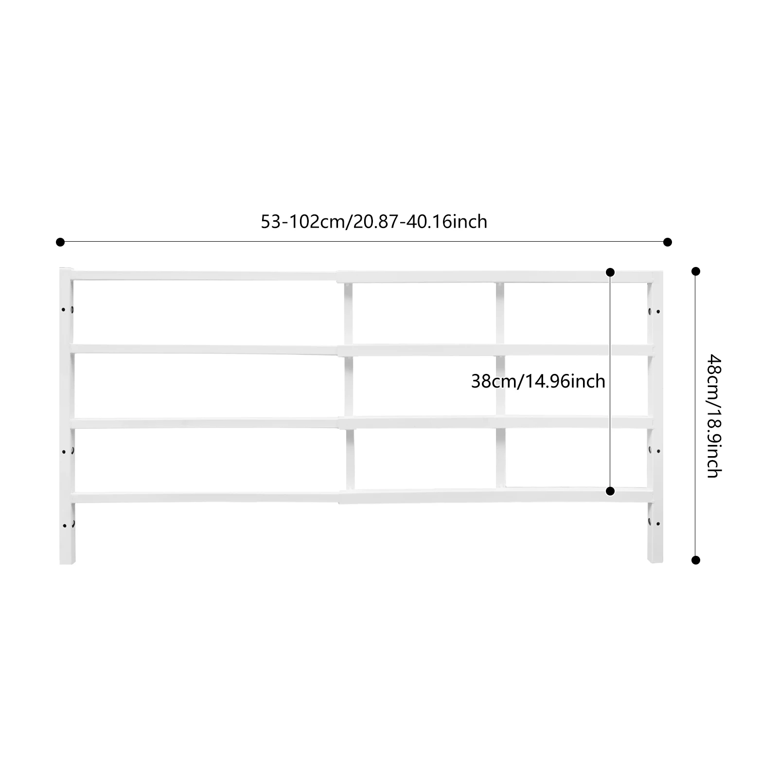 2PCS Child Safety Window Guards Adjustable Window Safety Guard Iron Window Safety Guard