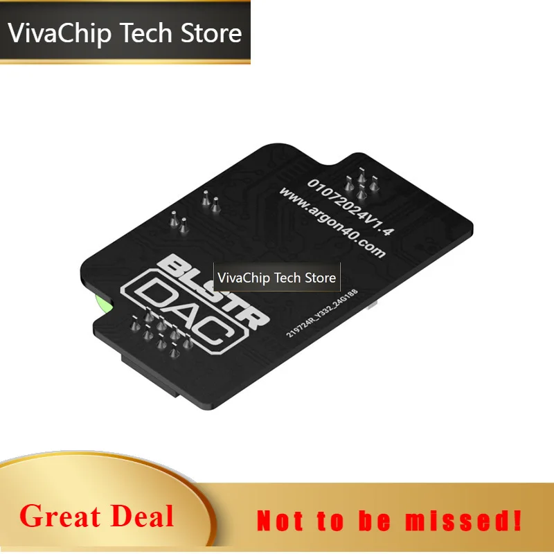 VivaCTFor Raspberry Pi 5 Argon ONE V3 Case Kit, DAC Sound Card PCM5122 Audio Driver-Free Expansion Board