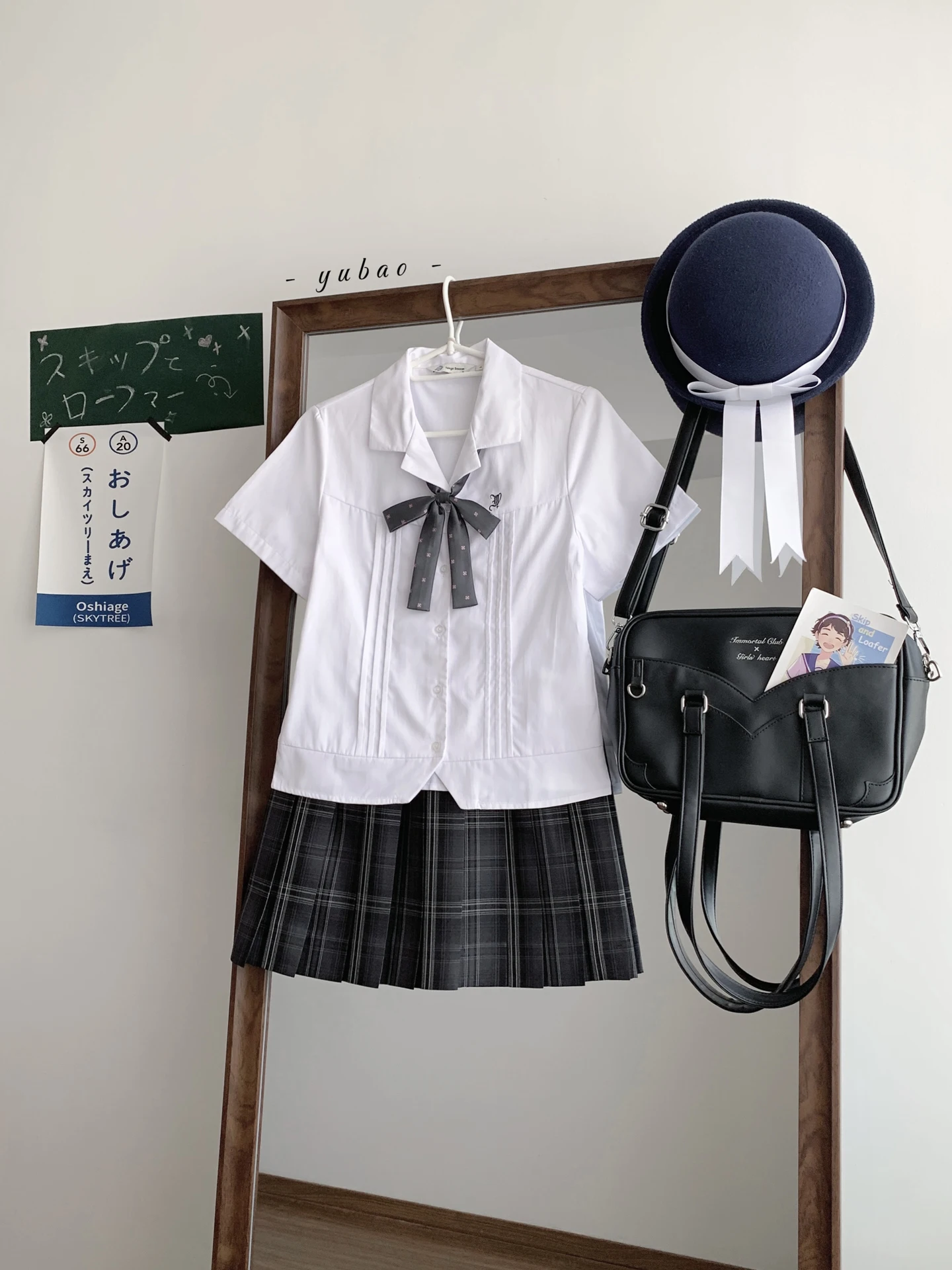 

Tokyo Seasonal Record JK White Short Sleeve Embroidered Shirt Women's Top Small Size Summer Japanese Style Artistic Women's Wear
