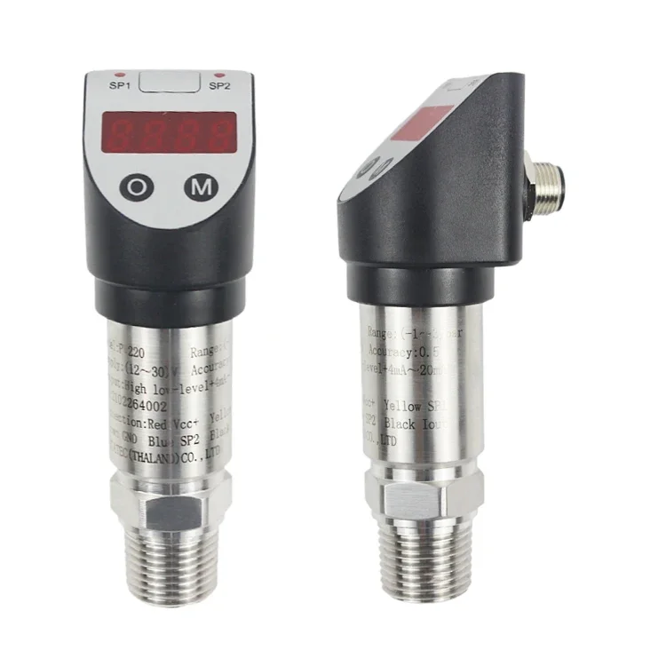 PW219 OEM NPN PNP Output Adjustable Digital Pressure Switch for Industrial