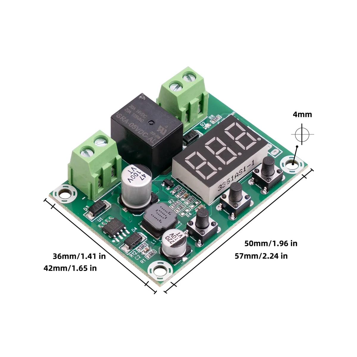 โมดูลป้องกันแรงดันไฟฟ้ากระแสตรงแบตเตอรี่6V-80V แผงวงจรป้องกันการตัดการเชื่อมต่อแบตเตอรี่แรงดันไฟฟ้าต่ำกว่าแรงดันไฟฟ้าสูง