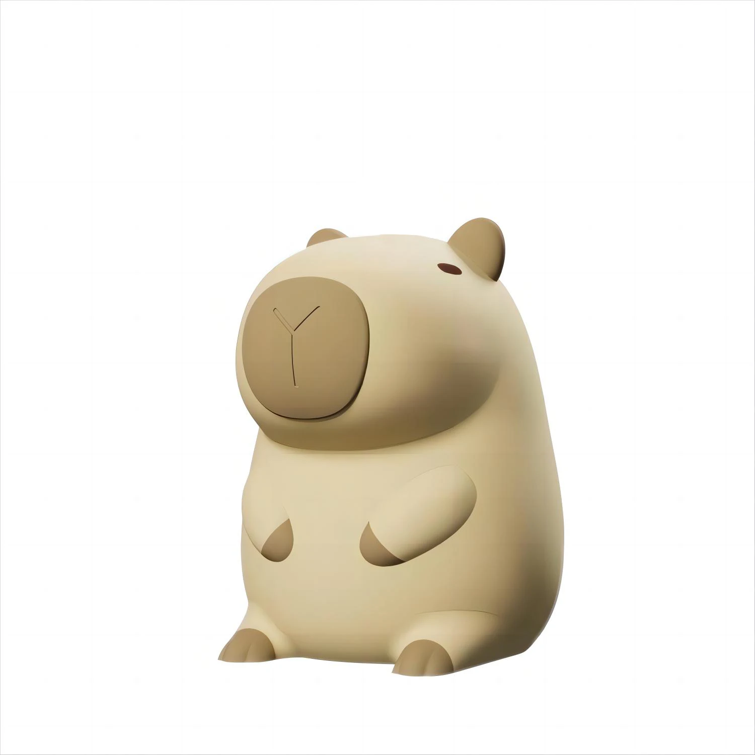 Cute Cartoon Capybara silikonowa lampka nocna USB akumulator rozrządu ściemnianie lampka nocna do spania do wystroju pokoju dziecięcego — zdjęcie 2