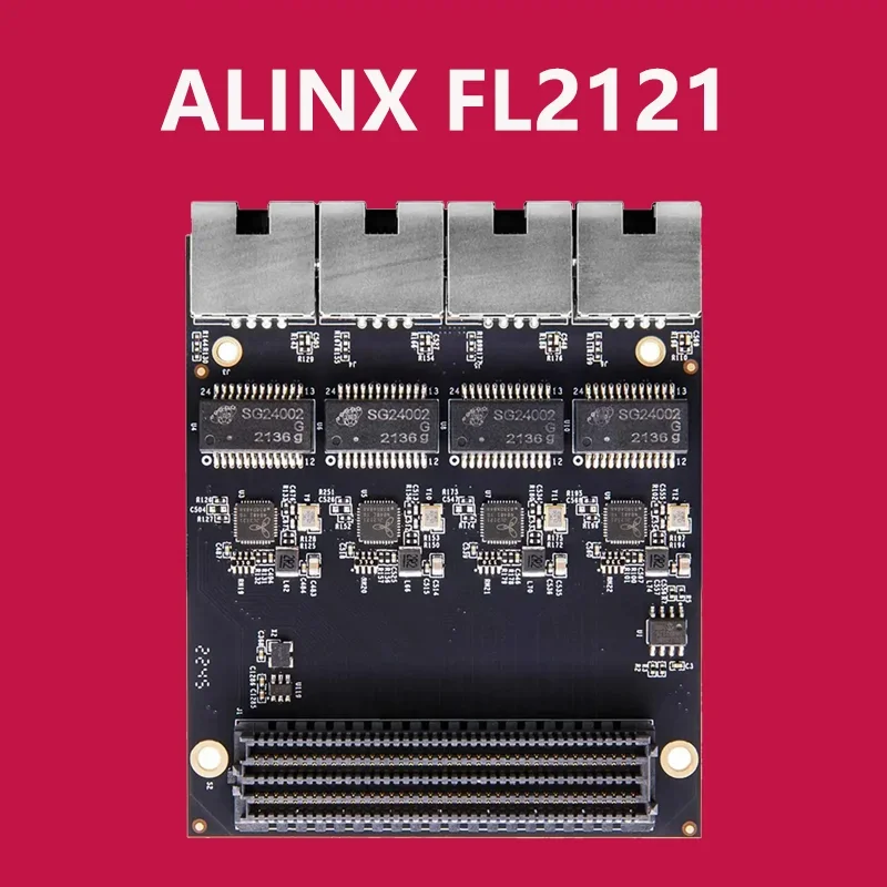ALINX FL2121: Papan Anak Gigabit Ethernet FMC 4-Kanal Menggantikan FL9031