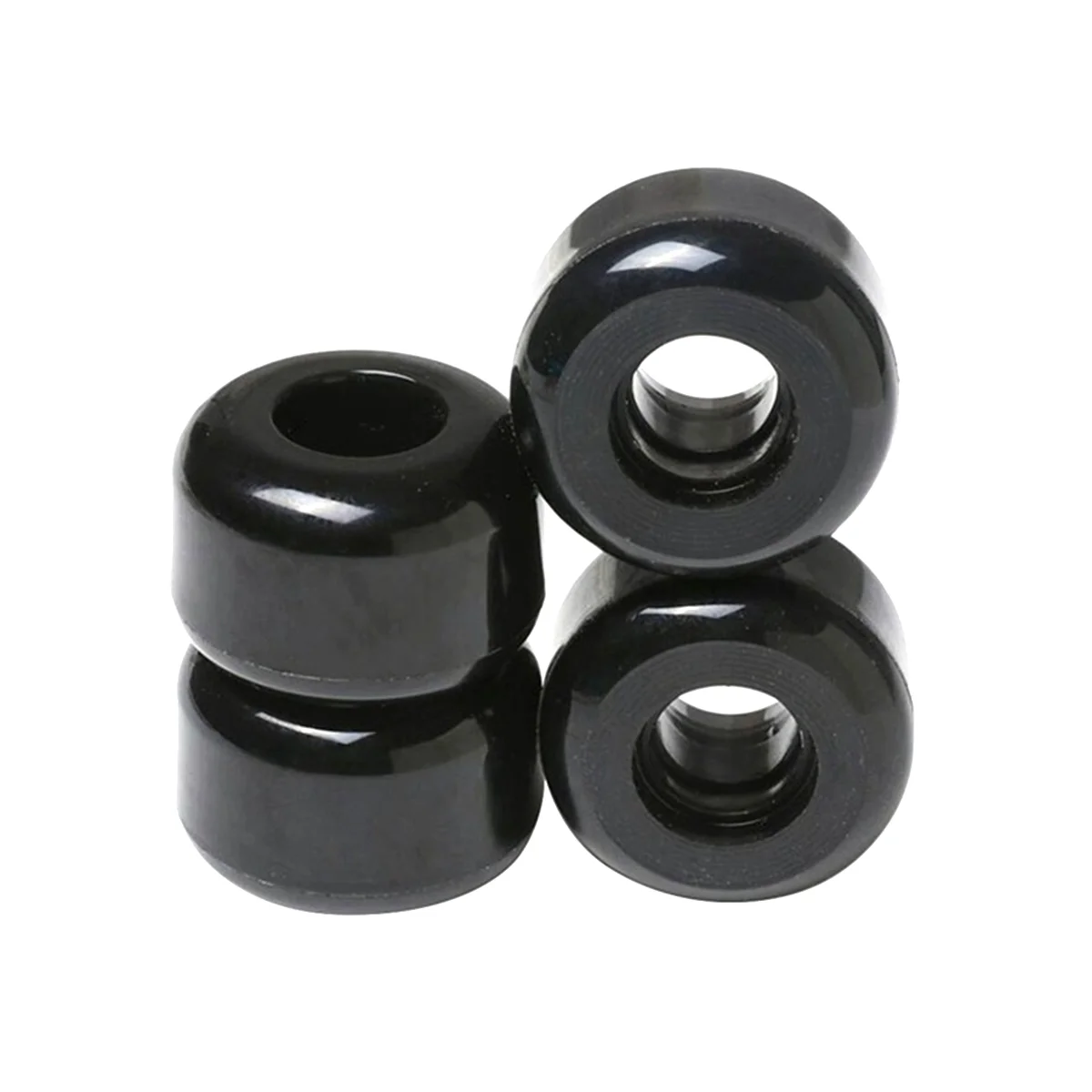 4 buah/set papan seluncur roda Panjang 54mm x 36mm 82A roda akrobat Skateboard roda Downspeed roda PU, HITAM