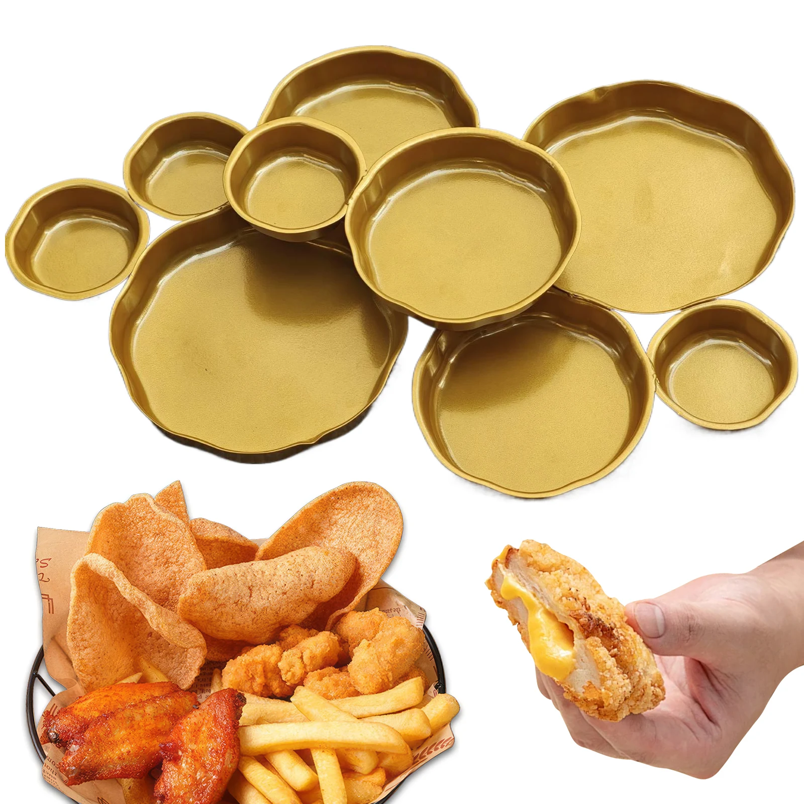 

Набор из 9 декоративных сервировочных чаш: элегантный поднос для закусок, многофункциональная тарелка для сервировки, идеально подходит для приема гостей