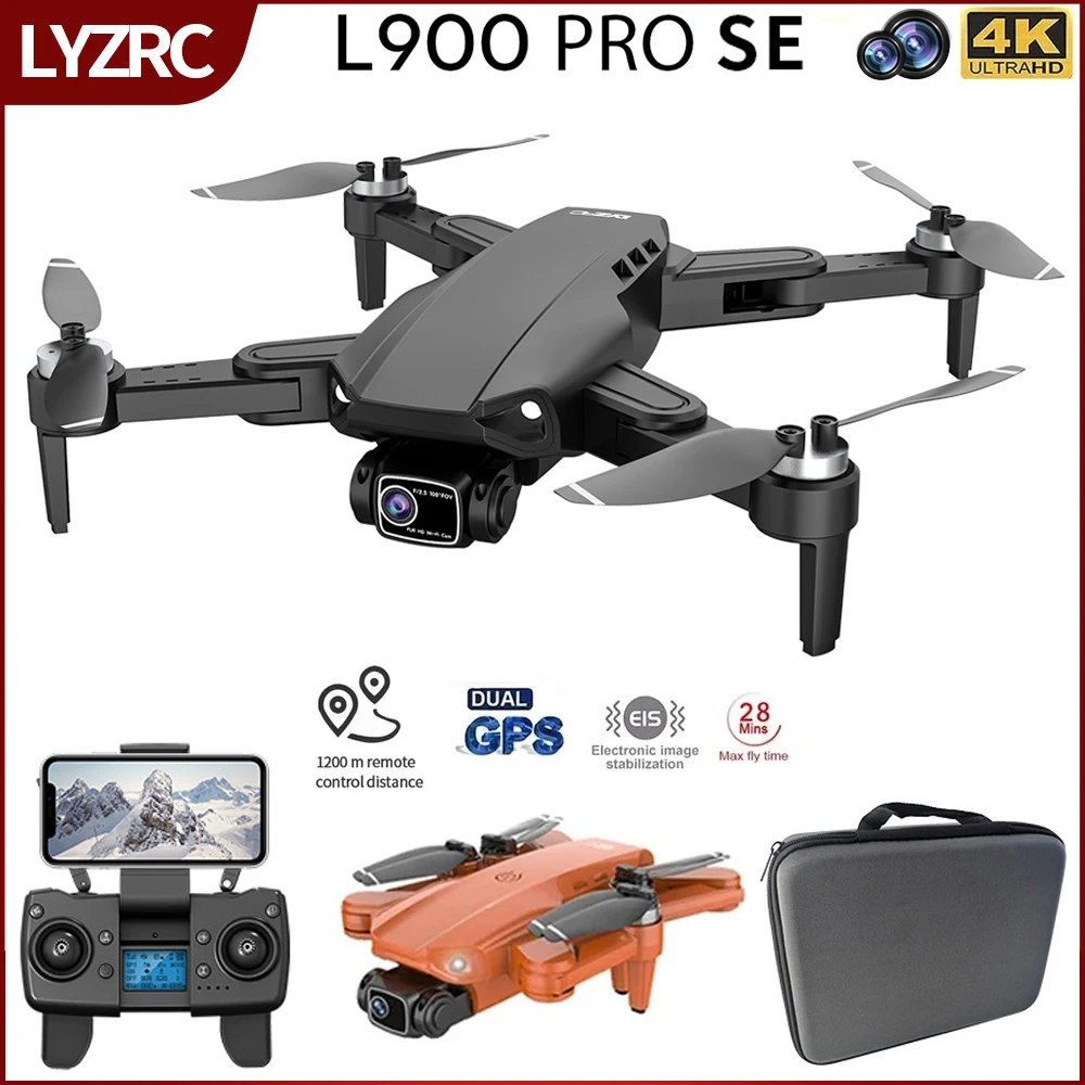 LYZRC L900 PRO SE Drone 4K Profesional 5G WiFi GPS Dual HD Camera Drone With Visual Obstacle Avoidance RC Quadcopter Toys