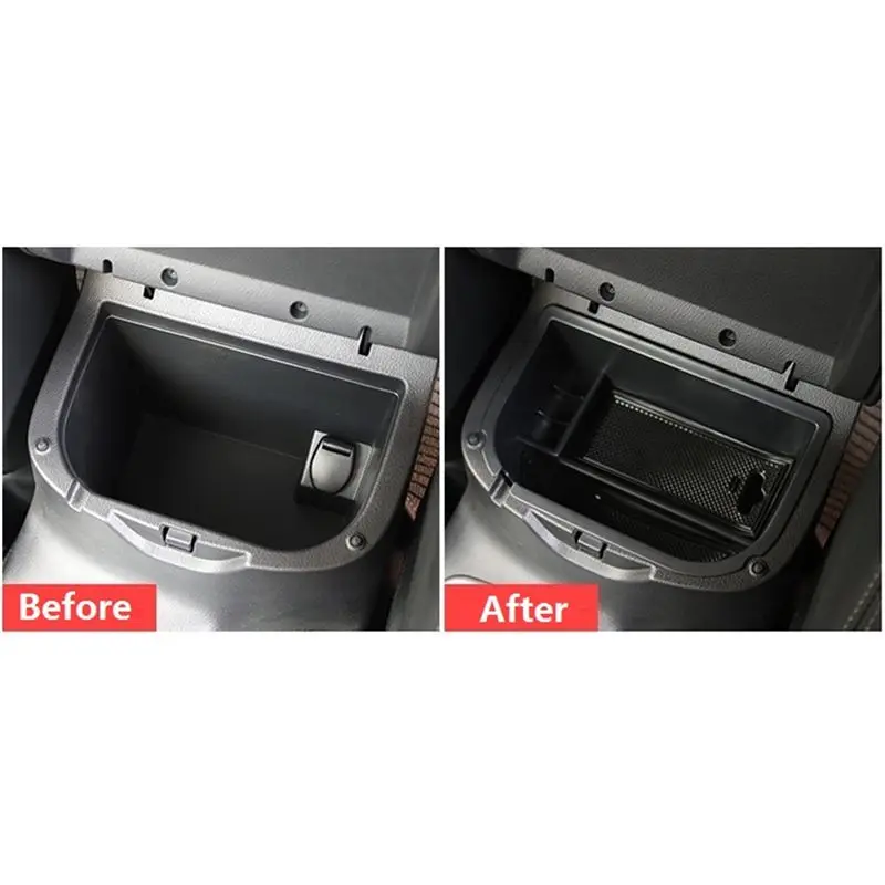 #64S Armrest Storage Box,Car Center Console Armrest Storage Box Organiser Accessories (Black)