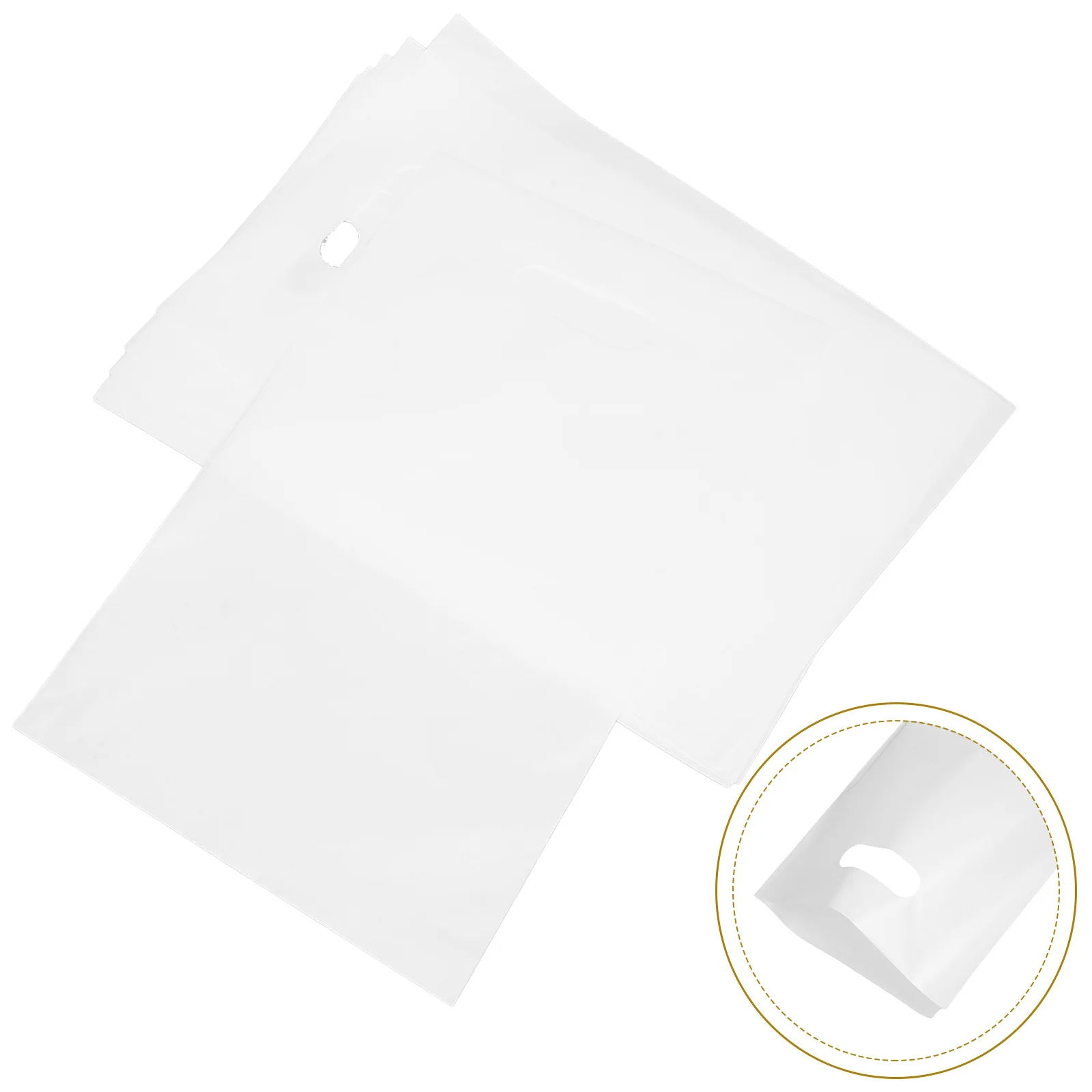 

100Pcs Pearl Plastic Merchandise Bags Spacious Retail Shopping Bags for Boutique Gift Business Packaging Plastic Shopping Bag