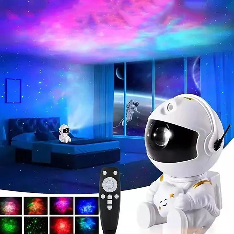 

Galaxy Star Projector LED Night Light Starry Sky Astronaut Porjectors Lamp For Decoration Bedroom Home Decorative Children Gifts