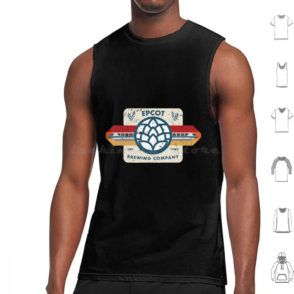 Brewing Co. V3 Tank Tops Vest Sleeveless Beer World Drinking Drunk Center Magic Kingdom Monorail Party Spaceship Earth