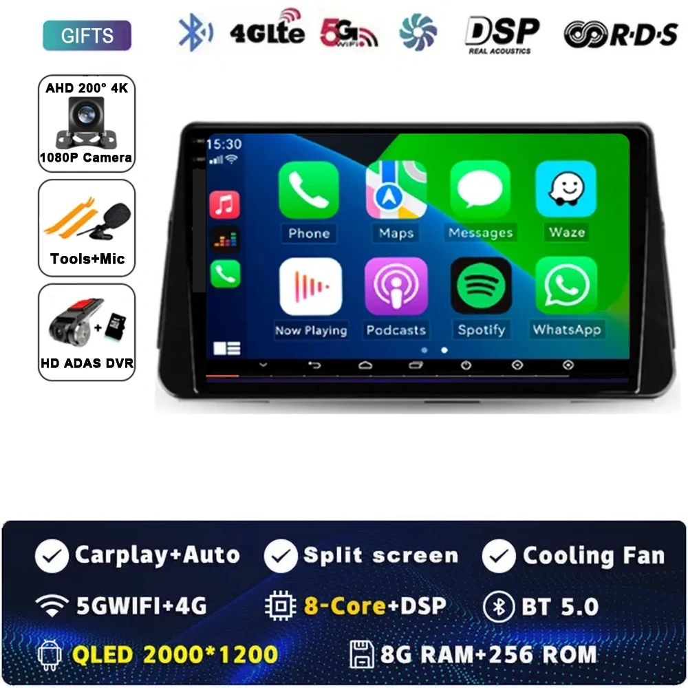 Android 15 Carplay Auto Voor NISSAN MICRA KICKS 2017 2018 2019 Autoradio Multimedia Video Player Navigatie GPS Geen 2Din 2 Din 4G