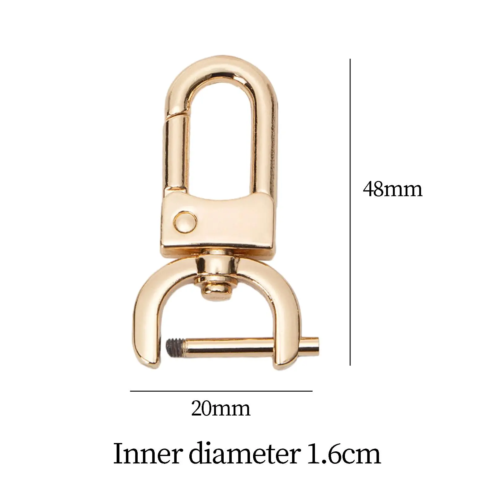Detachable Snap Hook Swivel Clasp, Swivel Snap Hooks Purses Clasp, Durable, Easy