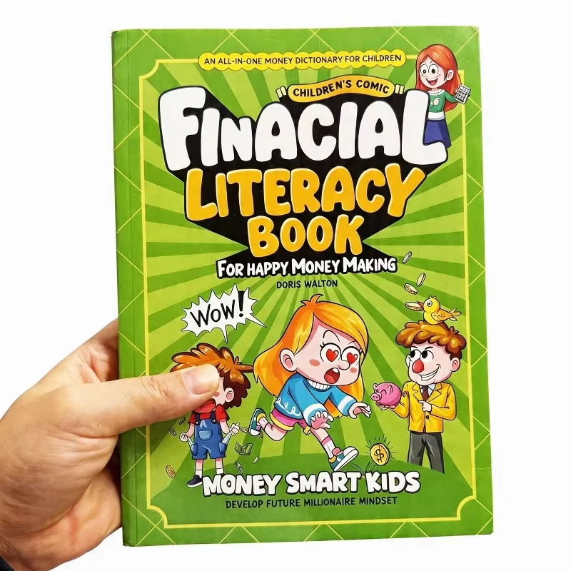 Finanzkompetenz-Buch Kinder-Comic für Glückliches Geldverdienen Klug Geldverdienen für Kinder Entwicklung einer Zukunftsschwergewichtsmindset für Millionäre