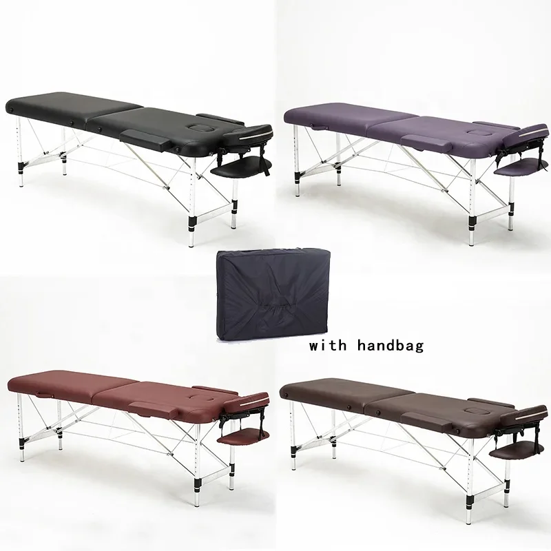 High quality aluminum alloy massage bed foldable beauty bed lightweight salon bed