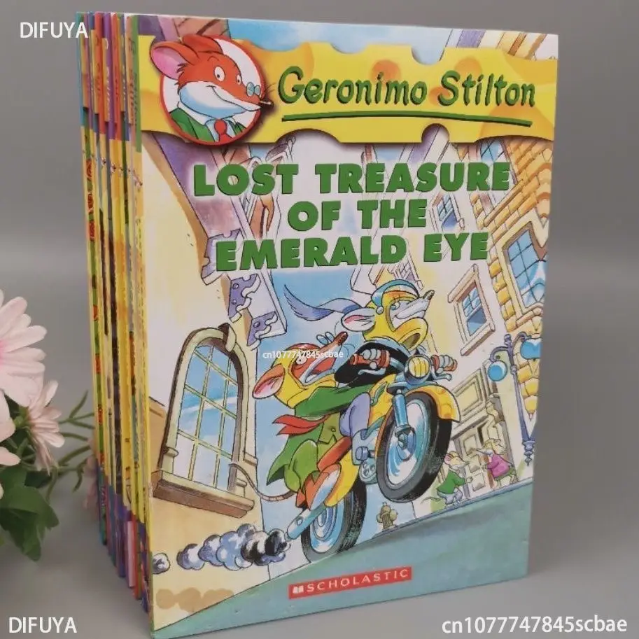 Mouse Reporter Books 1-10 Geronimo Stilton English Chapter Bridge Comic Books Children's Stories Picture Books DIFUYA