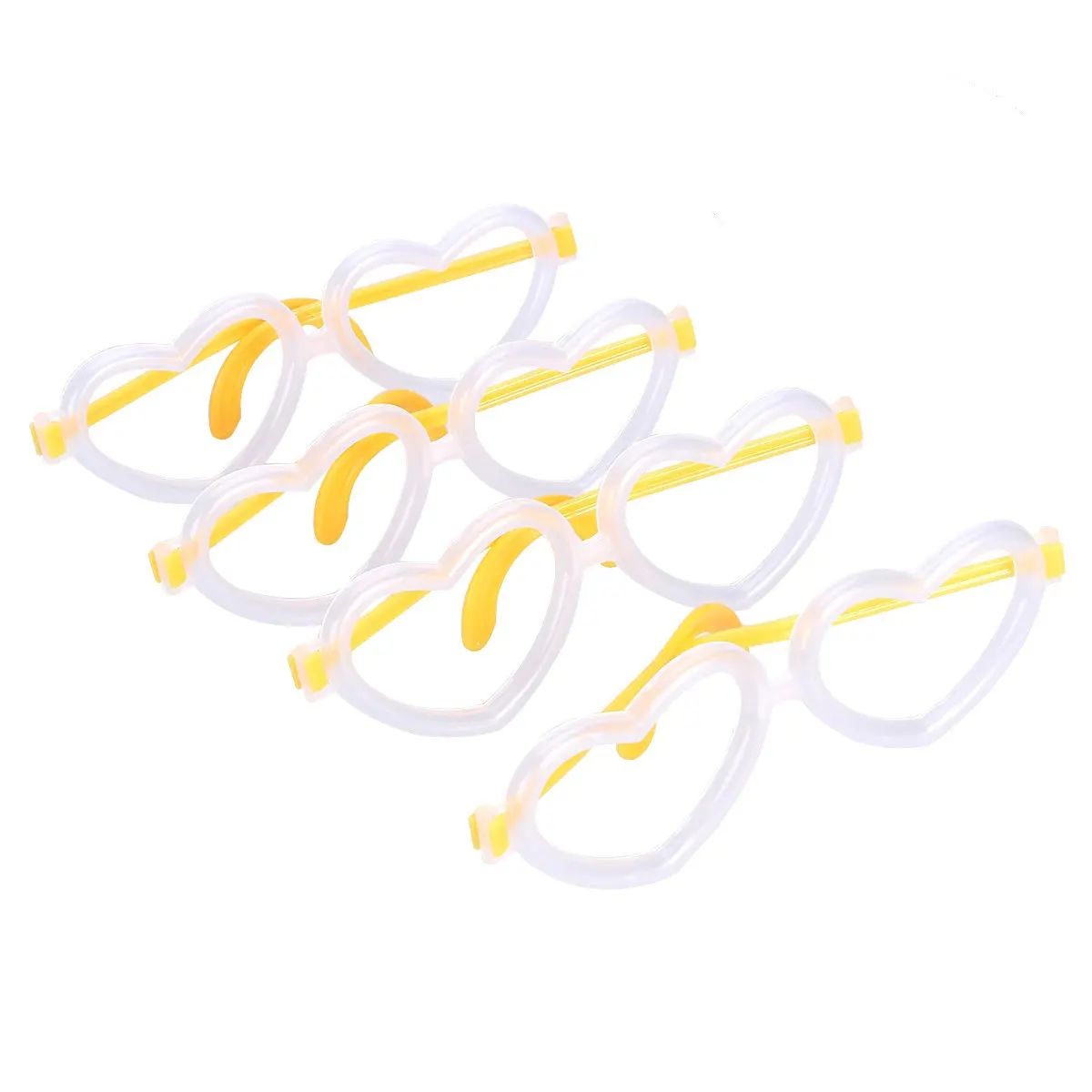 

30Pcs Glow Glasses Heart-Shaped Fluorescent Eyeglasses Portable Party Favors Nighttime Events Outdoor Activities