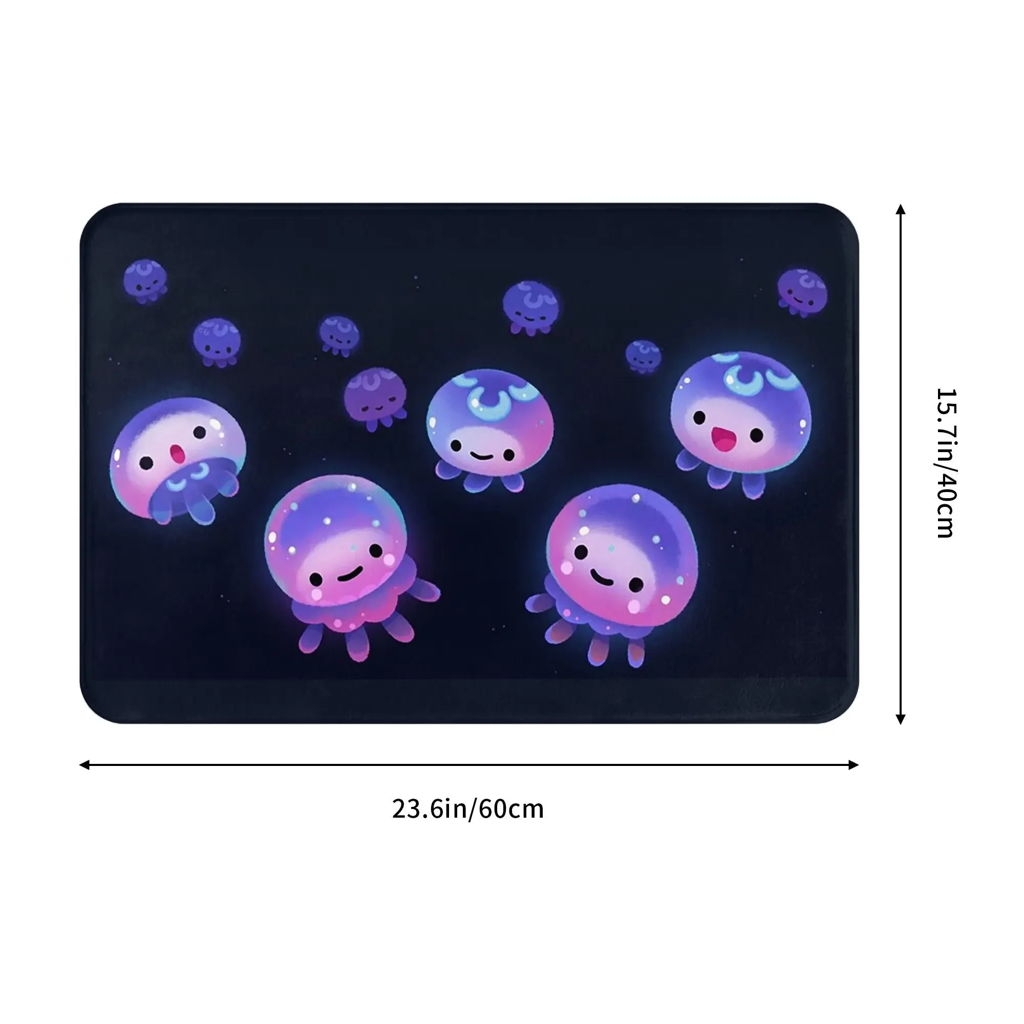 Baby jellyfish Non-slip Doormat Floor Mat Antiwear Carpet Rug for Kitchen Entrance Home Living room Footpad Mats