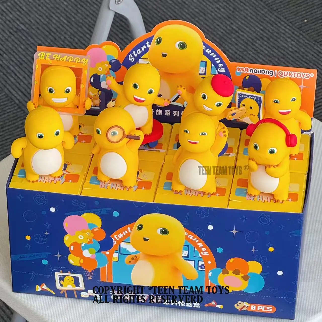 Caja ciega de dragón de leche para niños, figuras de acción de la serie diaria Nailong, colección de decoración de mesa, muñecos de juguete, regalos de cumpleaños