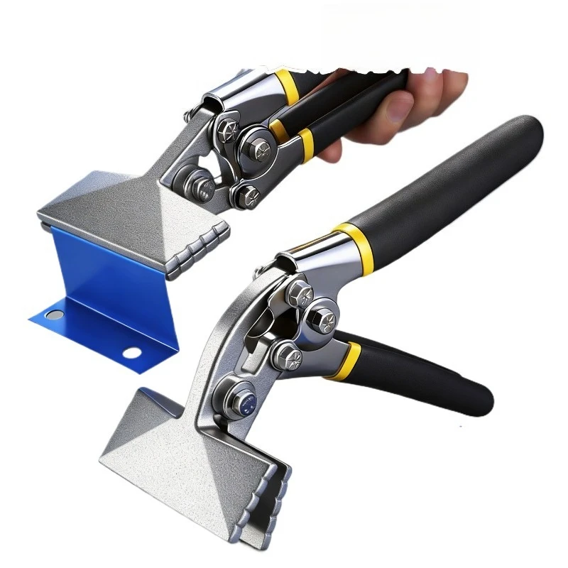 Multifunctional high-hardness folding pliers, ceiling rusted steel plate folding pliers, bending labor-saving pliers