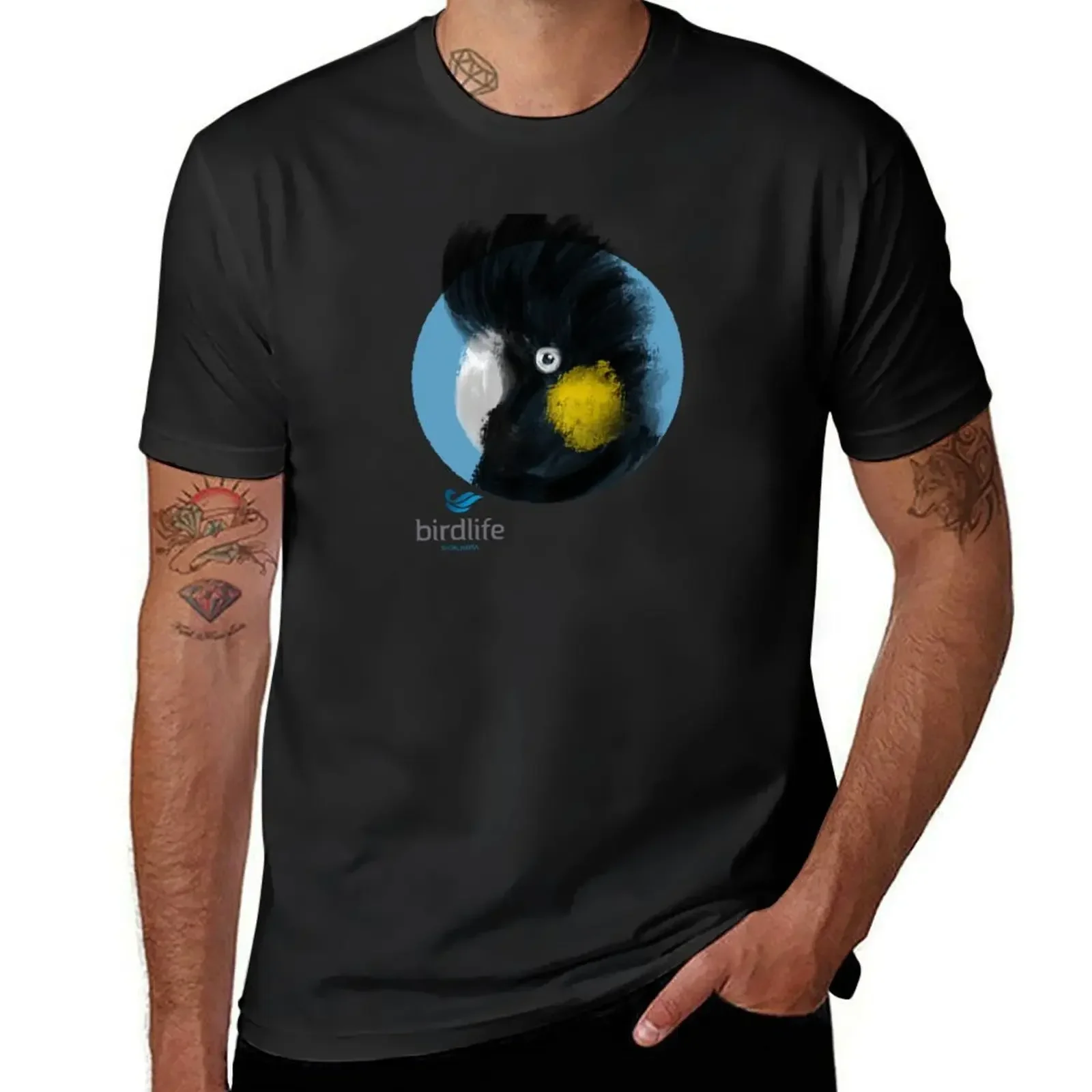 Black Cockatoo Birdlife Shoalhaven T-Shirt customs quick drying slim fit t shirts for men