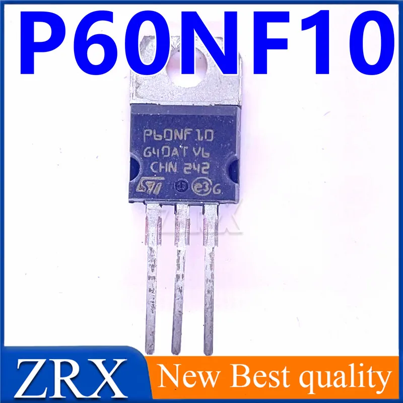 5 pz/lotto nuovo transistor ad effetto di campo MOS originale P60NF10 100 v60a TO220