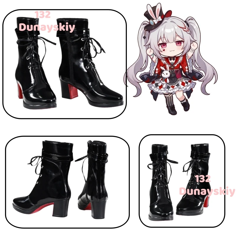 

Honkai Star Rail Sparxie Sparkle Cosplay Boots Game Role Play Shoes Halloween PU Leather High Quality