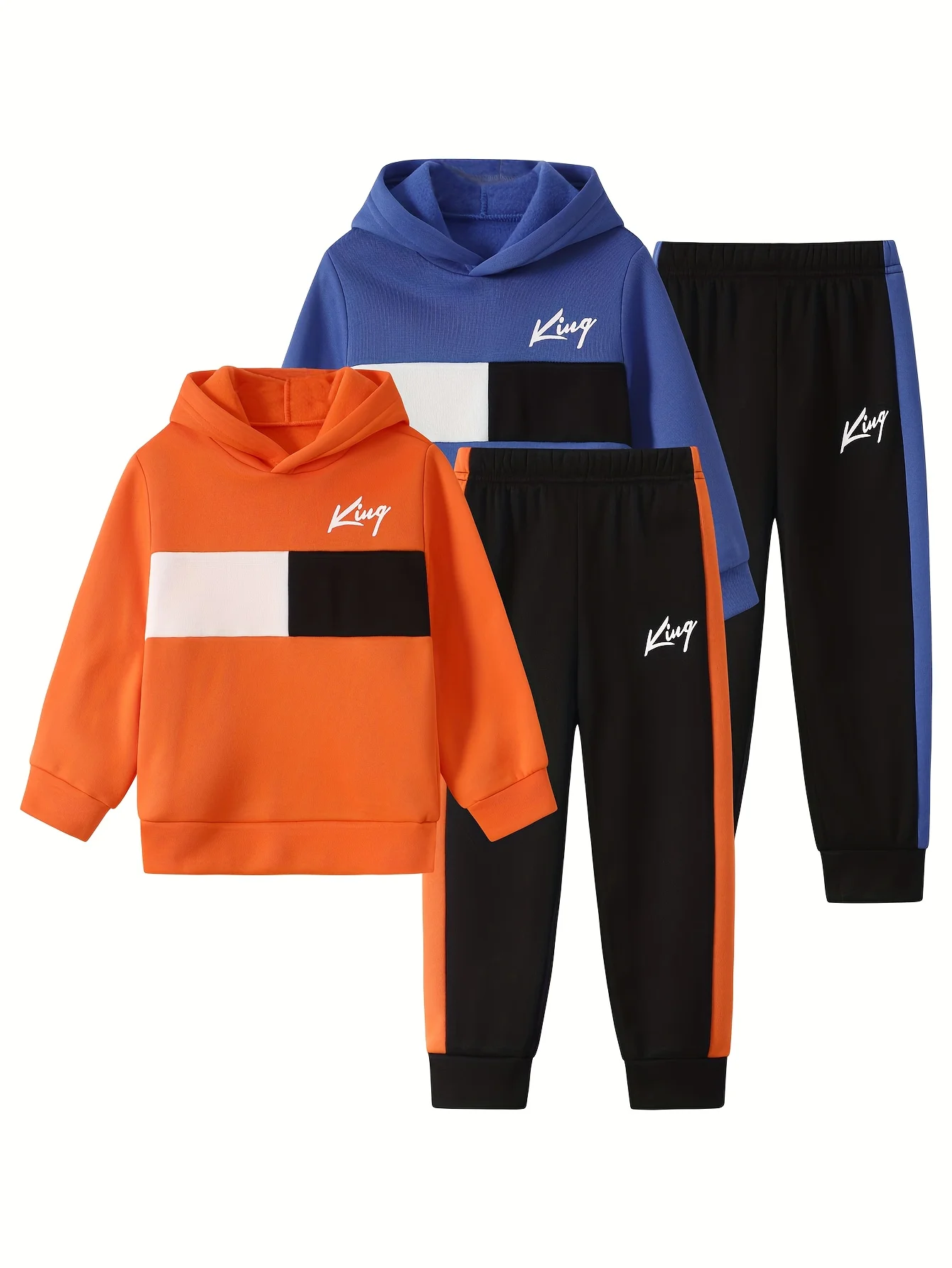 

Комплект из 4 предметов с капюшоном для мальчиков, топ с длинными рукавами, брюки, зимняя одежда, модная спортивная одежда, повседневная модная одежда для малышей, крутой стиль