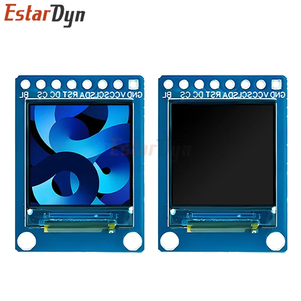 Estardyn 0.85 Inch IPS LCD Display Module 128x128, GC9107 SPI TFT Screen for ESP32 Raspberry Pi DIY