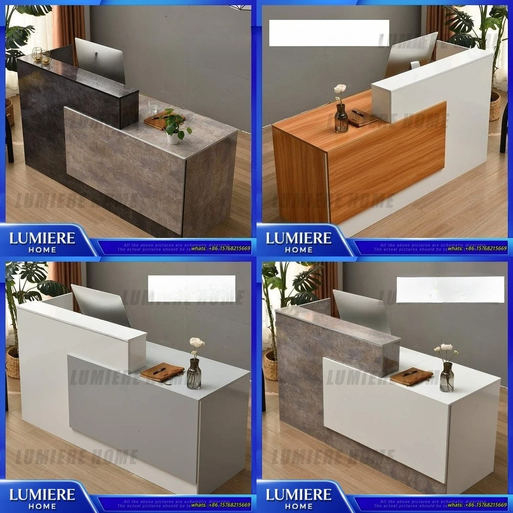 

Современная стойка регистрации для салона красоты, коммерческая касса со шкафом-витриной, стойка регистрации, барная стойка