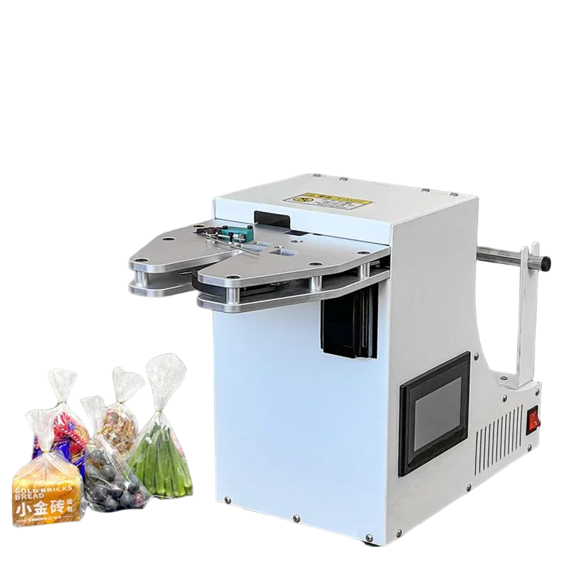 Plastic Pouch Bag Sealing Machine Pro Bag Closer - Triple-Roller Straightening & Food-Safe Tying for Snack Packaging