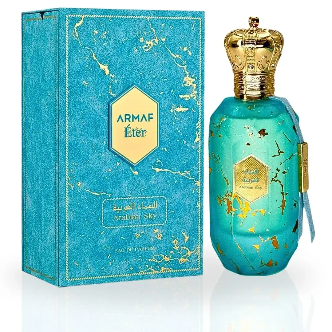Spray EDP del cielo árabe 100ML (3,4 OZ) de Armaf | Una mezcla celestial de aromas cítricos, florales y lanudos.