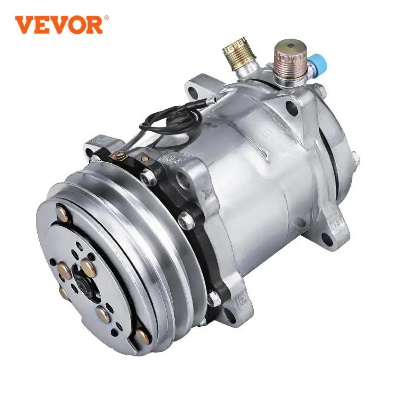 VEVOR Auto AC Compressors with Cluth Air Conditioning 508 Sanden Style Universal for Chevy / Ford / GM / Hot Rod and Muscle Cars