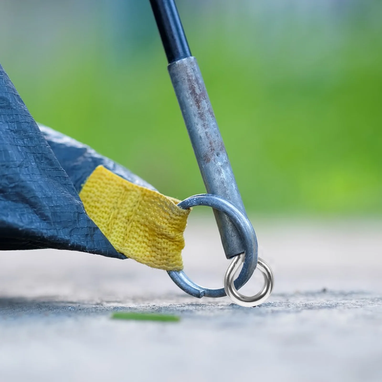 

10pcs Screw Spike Cable Fixing Threaded Wire Holder Durable Metal For Diy Crafts Jewelry Making Self Tapping Eye