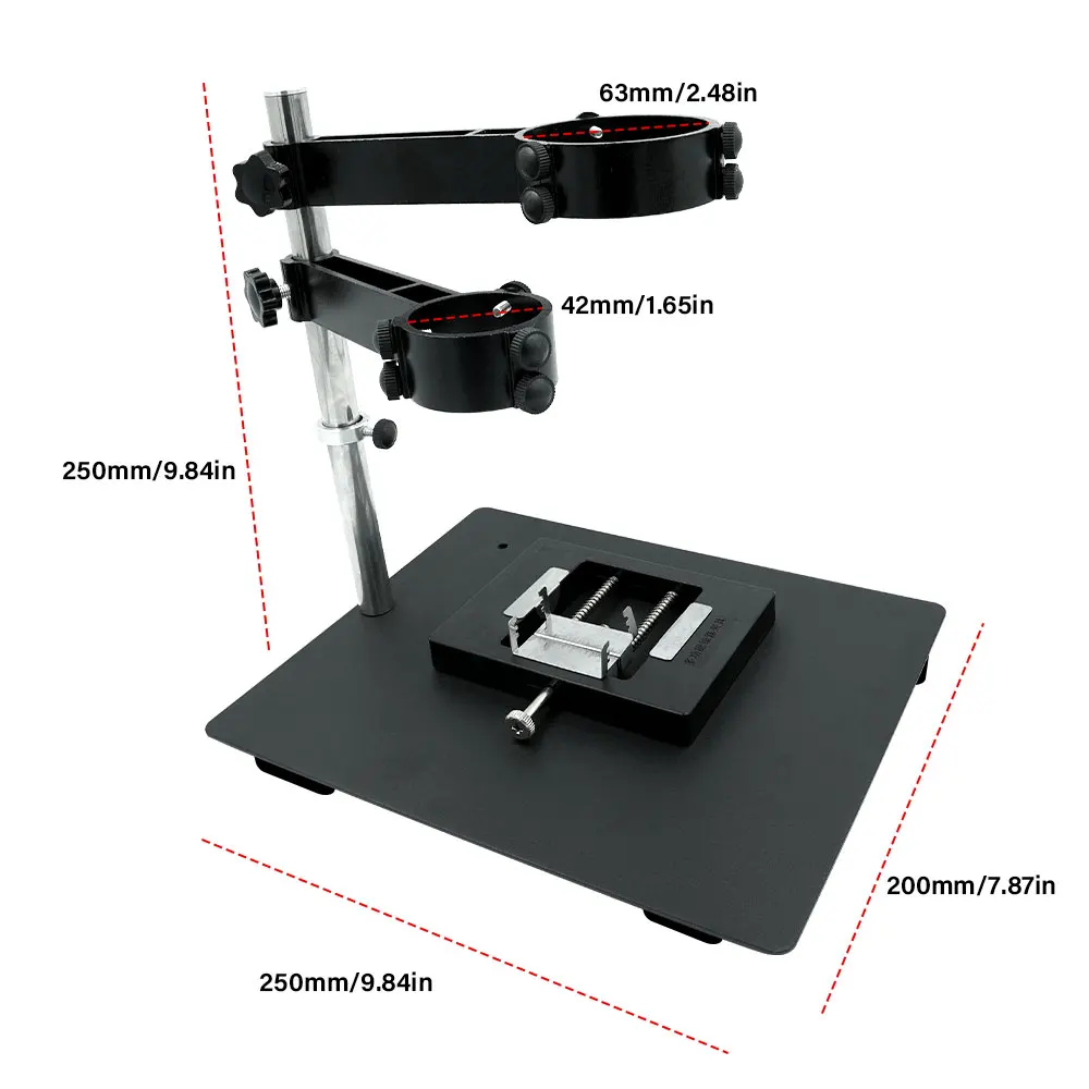 

Точный держатель для термофена (пистолета горячего воздуха) для настольного использования, подходит для пайки печатных плат