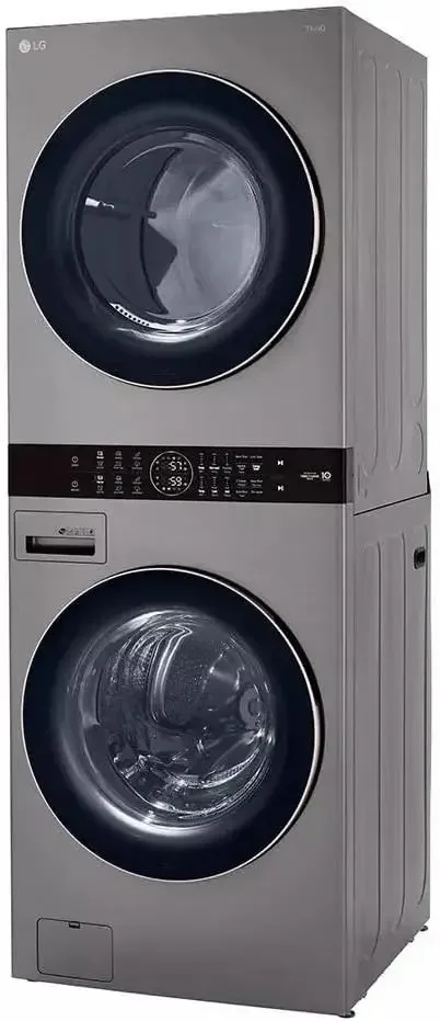 Tour de Lavage LG à Unité Unique, Charge Frontale™Avec contrôle central™Lave-linge et sèche-linge électrique 4.5 pi 7.4 pi