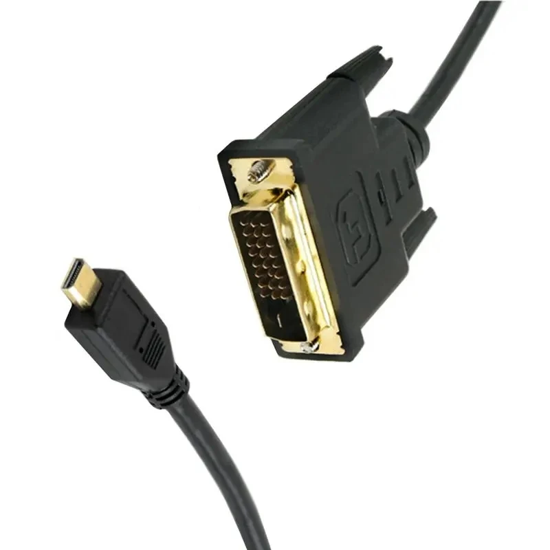 D-Type Micro HDMI Compatible To DVI Video Cable Computer Phone To DVI Monitor Conversion Cable 1m/1.8m