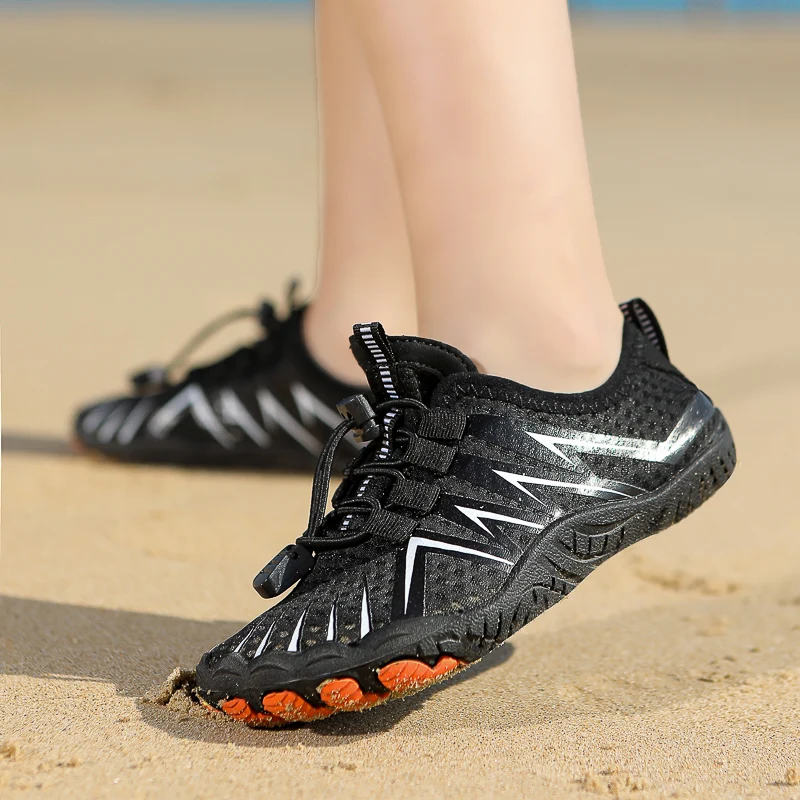 2024 aqua shoes men's outdoor breathable beach swimming shoes women's non-slip quick drying water sports shoes