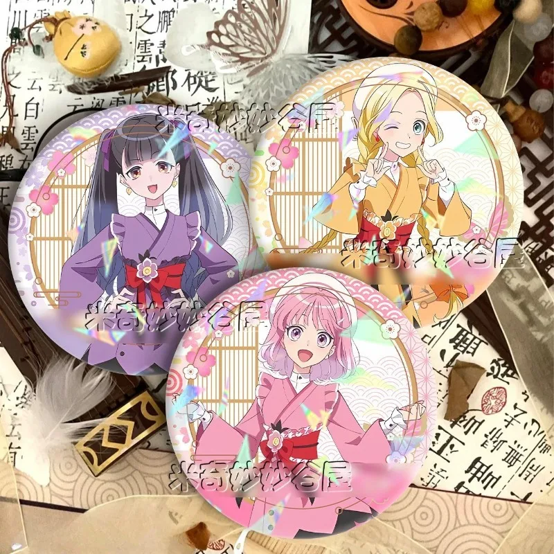 

Значок ведьм Мабаши, аниме, периферийные устройства, милый мультяшный узор, жесть, брошь, новый школьный орнамент, 58 мм, подарок на день рождения