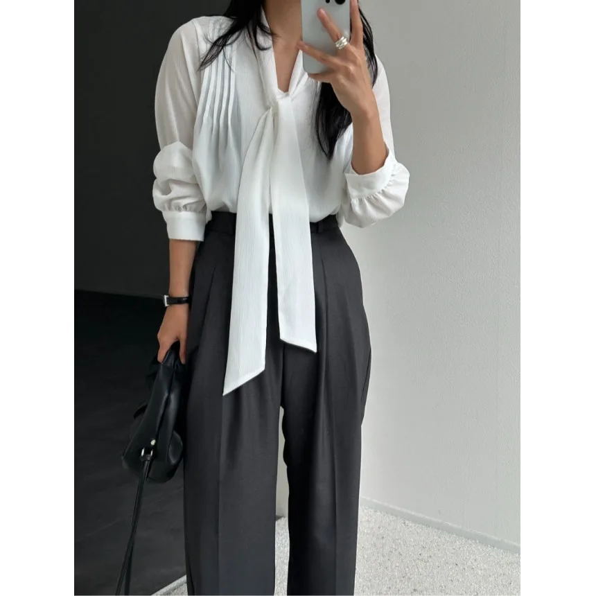 ربيع الخريف ربطة القوس فيونكة irt المرأة الكورية Sle منتظم صالح ملابس داخلية عادية تنوعا الموسمية Faion الحرم الجامعي الشارع Sle #4