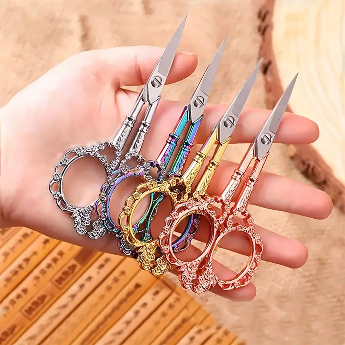 Stainless Steel Vintage Scissors Sewing Fabric Cutter Embroidery Scissors Tailor Scissor Thread Scissor Tools for Sewing Shears