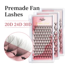 Goddess 0.03mm 20D/24D/30D  Premade Volume Fans Eyelash Extension Pointy Base Soft Individual Mink Faux Russian Fans