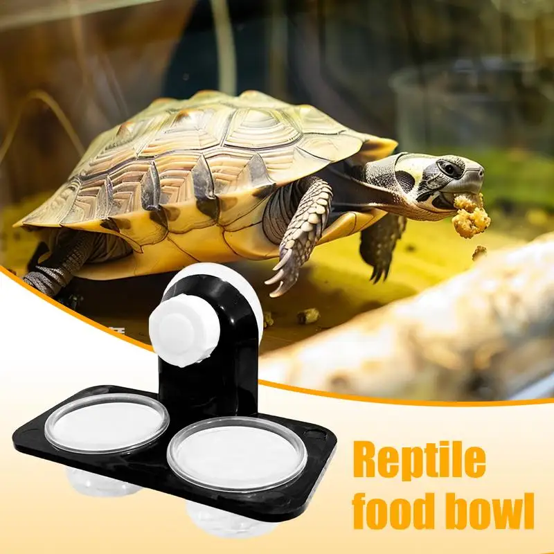 Lizard Food Bowl Food Water Bowl For Reptile Tank Reptile Food Bowls And Water Dish For Lizard Small Pet Feeder Ledge